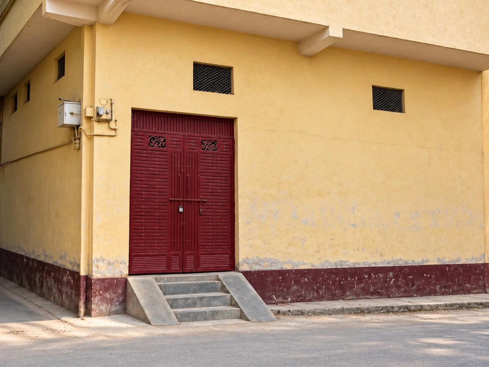 The Goel Trading Co. godown door at Bhandara Chowk, Bhalswa Dairy